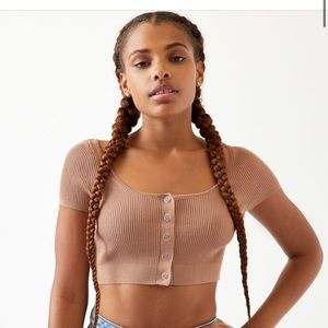 The Snap Front Sweater Top